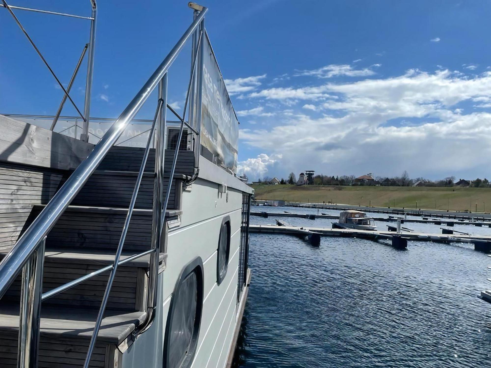 Hausboot Schiff Fuer 4 Personen Ca, 33 M Sup2 In Braunsbedra, Sachsen Anhalt Halle Saale Unstrut Region Dış mekan fotoğraf