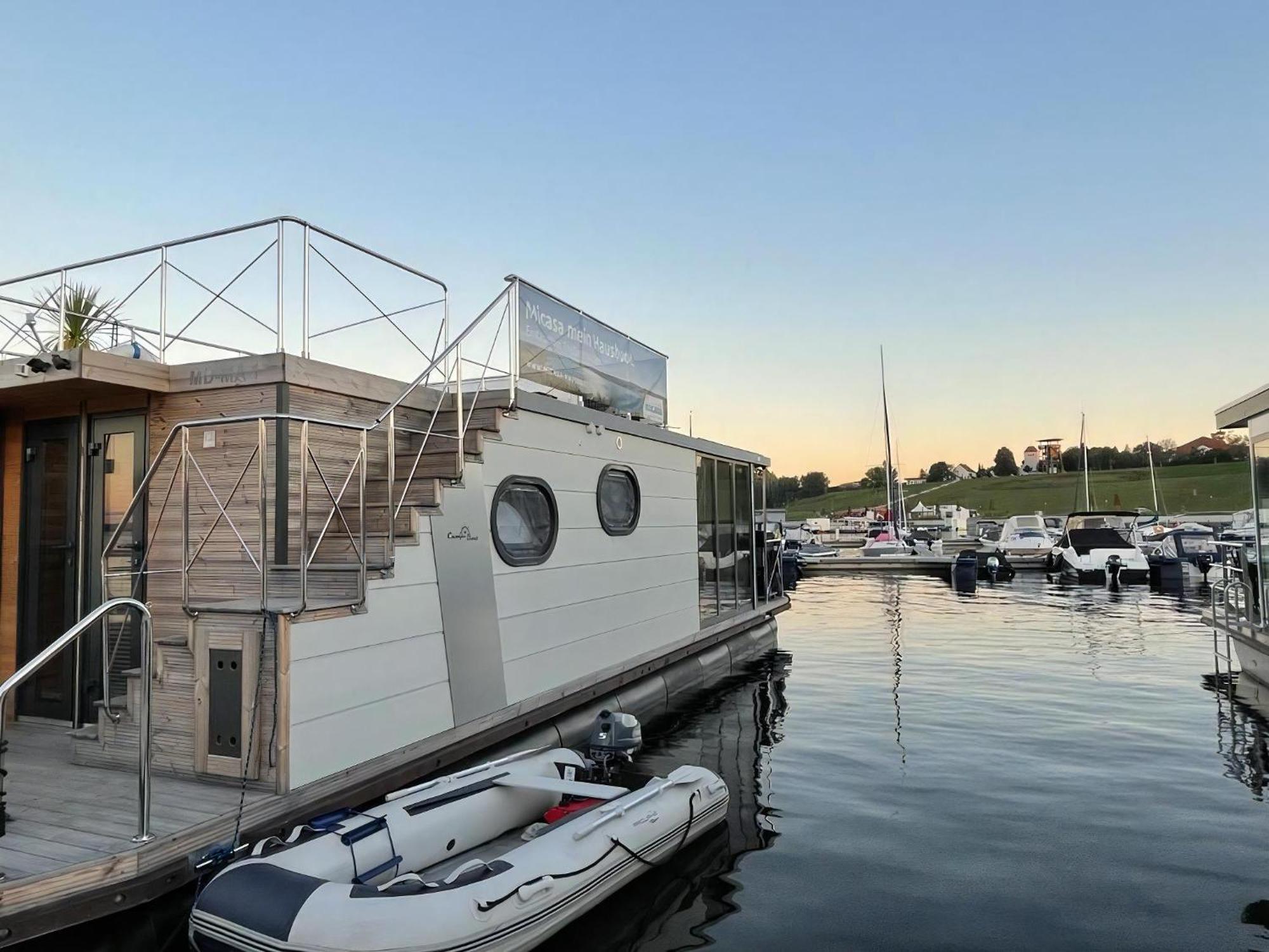 Hausboot Schiff Fuer 4 Personen Ca, 33 M Sup2 In Braunsbedra, Sachsen Anhalt Halle Saale Unstrut Region Dış mekan fotoğraf